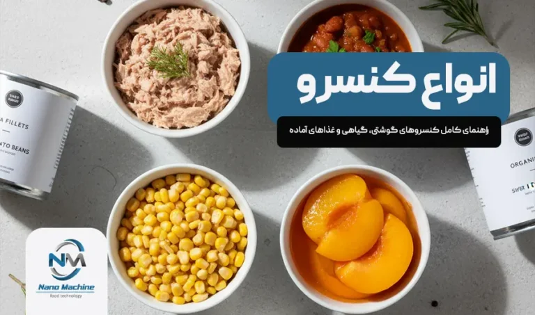 انواع کنسرو؛ راهنمای کامل کنسروهای گوشتی، گیاهی و غذاهای آماده